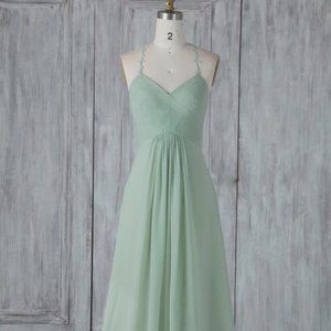 RenzRags Chiffon Bridesmaid dress NEW - Size 10 Dusty Blue